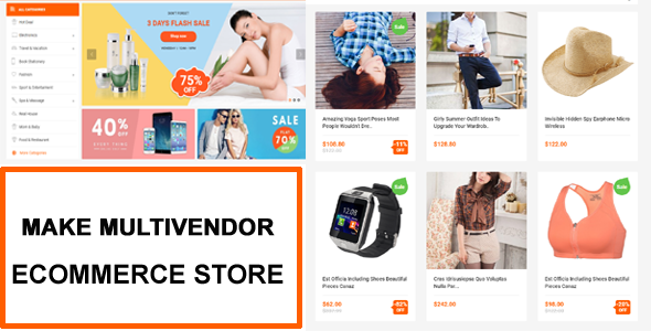 Multi Vendor Ecommerce Script Online Shopping
