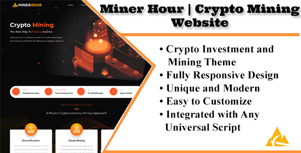 Miner-Hour | Crypto Mining Template HTML And 