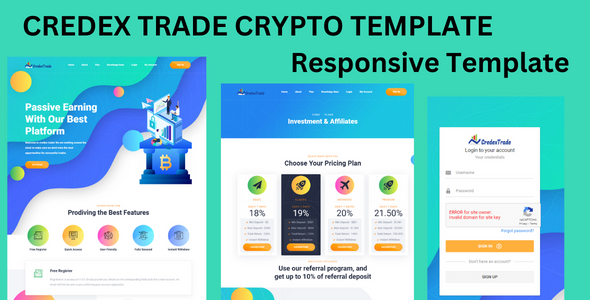 CREDEX-TRADE Crypto Investment And Trading Website Template In HTML And CSS