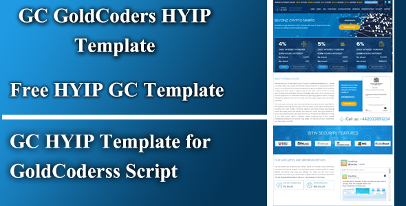 GC HYIP Script template - Goldcoders HYIP Des