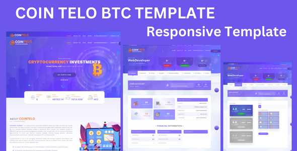 COIN LETO - Crypto mining theme in html and c