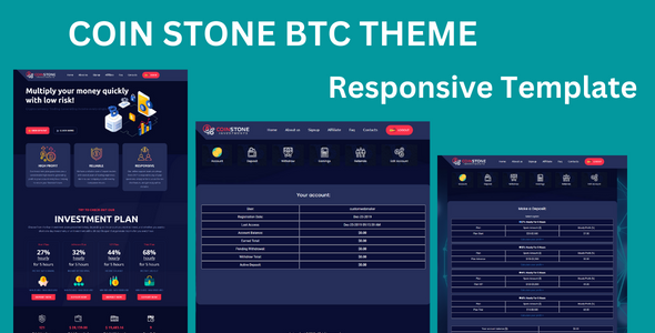 COIN STONE -  Crypto Investment And Trading Websit