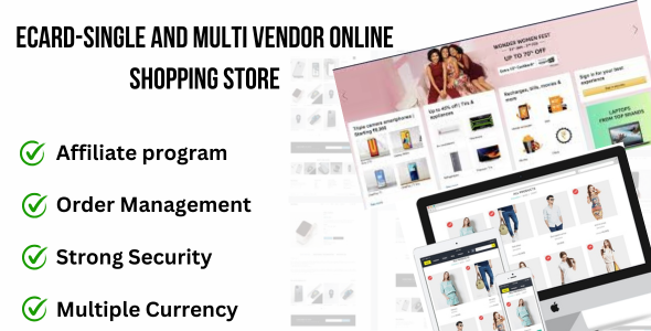 Ecart- Single and Multi vendor online shopping sto
