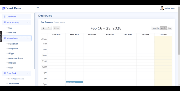 Front desk management system
