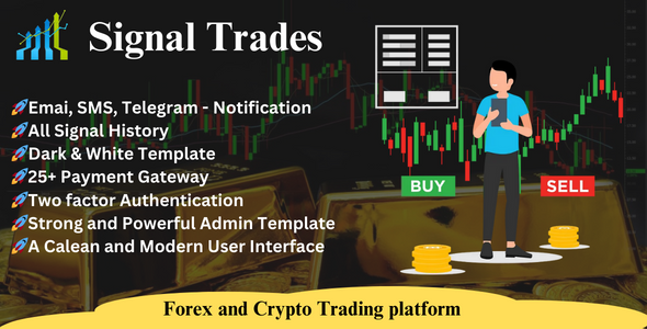 Signal Trades- Best Crypto Forex Trading Signal Platform PHP Script